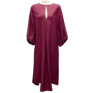 DOROTHEE SCHUMACHER BURGUNDY SUMMER CRUISE DRESS